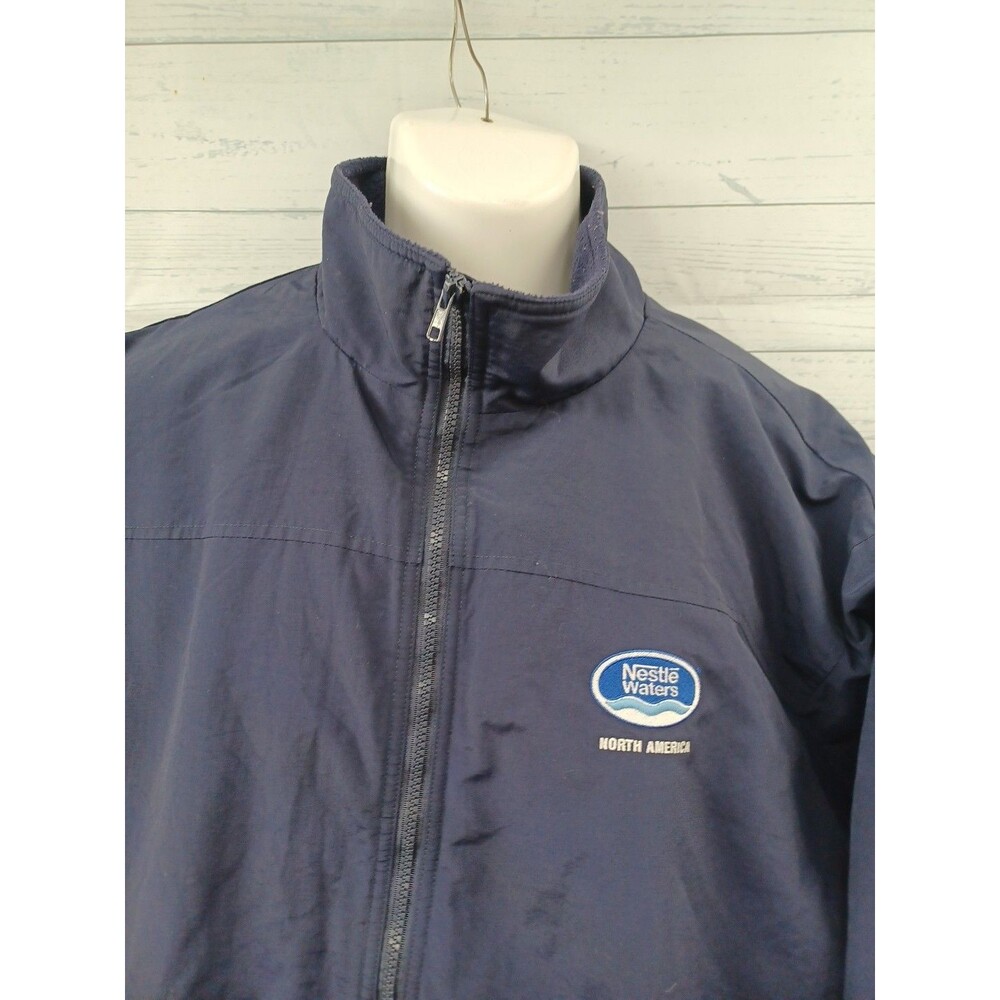 Nestle Waters North America Mens Full Zip Work Winter Jacket Blue XL - Picture 2 of 6